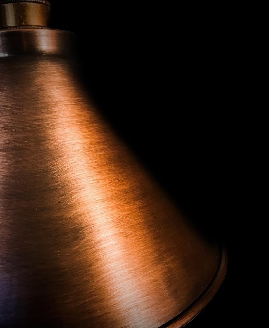 Handmade Aged copper pendant light 260mm